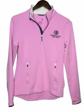 Zero Restriction Quarter Zip Pink Pullover Womens XS